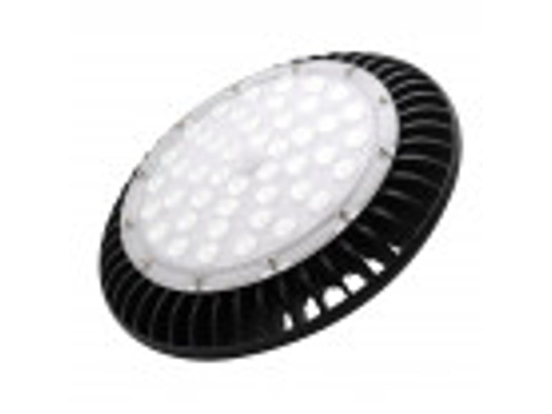  Cloche led industrielle abrila monzonita 150 w 16500 lm 6500 k noir ip65 12,5 x 30 x 30 cm 147881509 - Conforama D