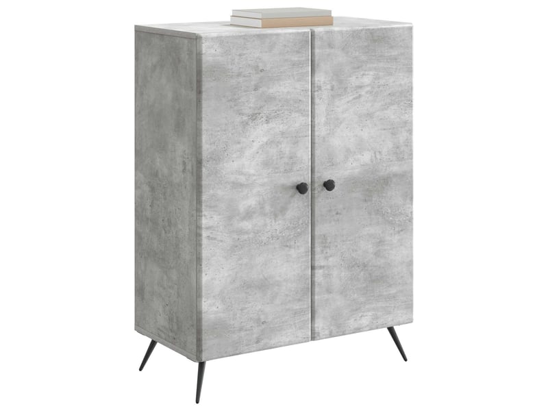  Buffet - bahut - meuble de rangement gris béton 66 x 34,5 x 90 cm bois d'ingénierie  - Conforama C