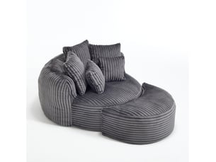 Fauteuil fixe <strong>MODENVIE</strong> <strong></strong> Velours côtelé gris