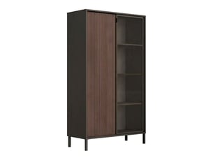 Vitrine coloris marron 3 étagère(s) ALTOBUY TICORIA - 104 cmx175 cm