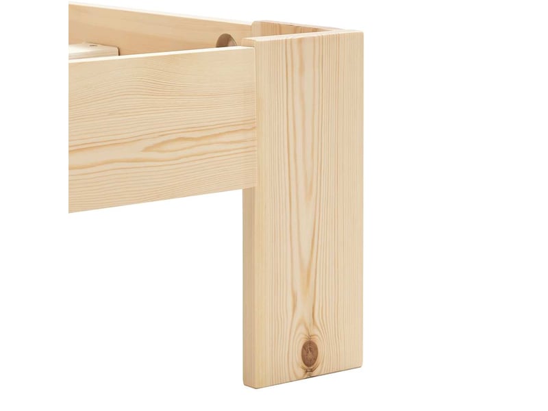  Lit simple- lit adulte -  cadre de lit sans matelas bois massif de pin 100x200 cm  - Conforama D