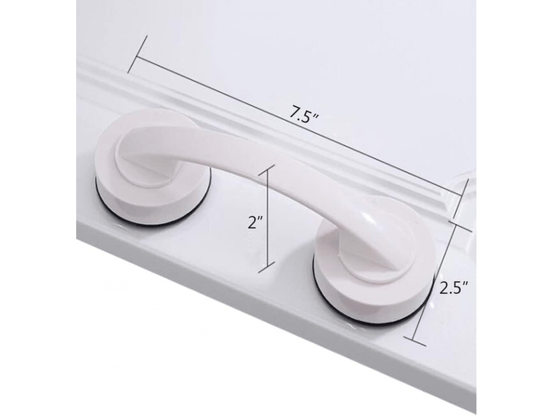 2 grandes poignées pour portes et fenêtres vitrées, portes coulissantes de salle de bain, placards, poignées sans perçage, poignées de réfrigérateur - Conforama C