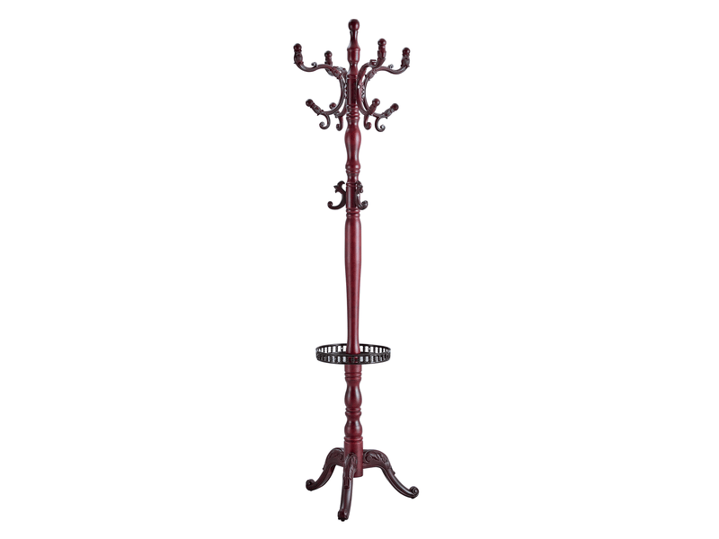 Porte-manteau sur pied en bois massif et acier coloris noyer h 195 cm W3658P379588 - Conforama A