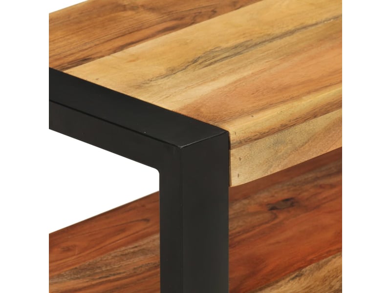  Meuble tv - banc tv - meuble de rangement 120x30x45 cm bois d'acacia massif  - Conforama D