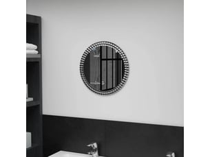 Miroir  à fixer coloris gris <strong></strong>  <strong></strong> - 40 cm x 40 cm