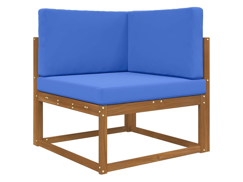  Coussin de canapé d'extérieur, coussin de chaise polyester bleu royal 80 x 80 cm cf54043  - Conforama C