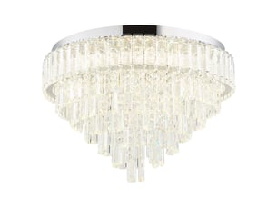 Globo crystalia plafonnier led chromé 60 cm 27006000 k