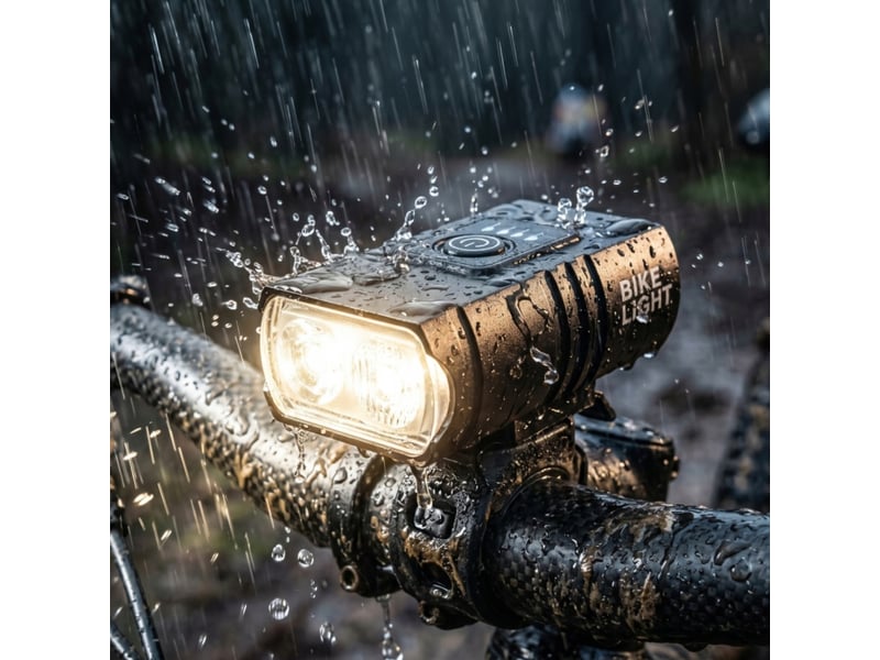 Éclairage vélo led usb rechargeable étanche avant arrière, aluminium robuste, sécurité nuit ville route - Conforama C