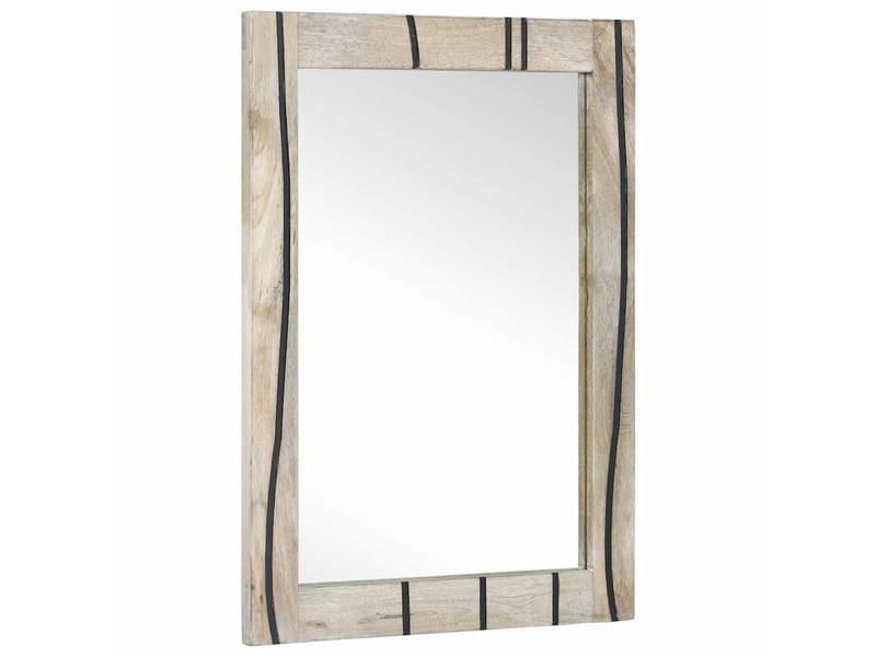 Miroir de salle de bain, miroir de toilette blanc 50 x 2,5 x 70 cm rectangulaire cf62533 - Conforama B