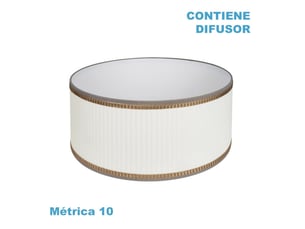 Abat-jour fabrilamp soprano beige, fixation m10, ø 50 cm, h 22 cm
