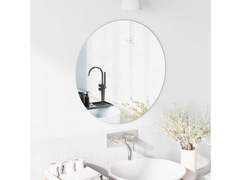  Miroir mural rond ø 60 cm verre trempé cf62875  - Conforama C