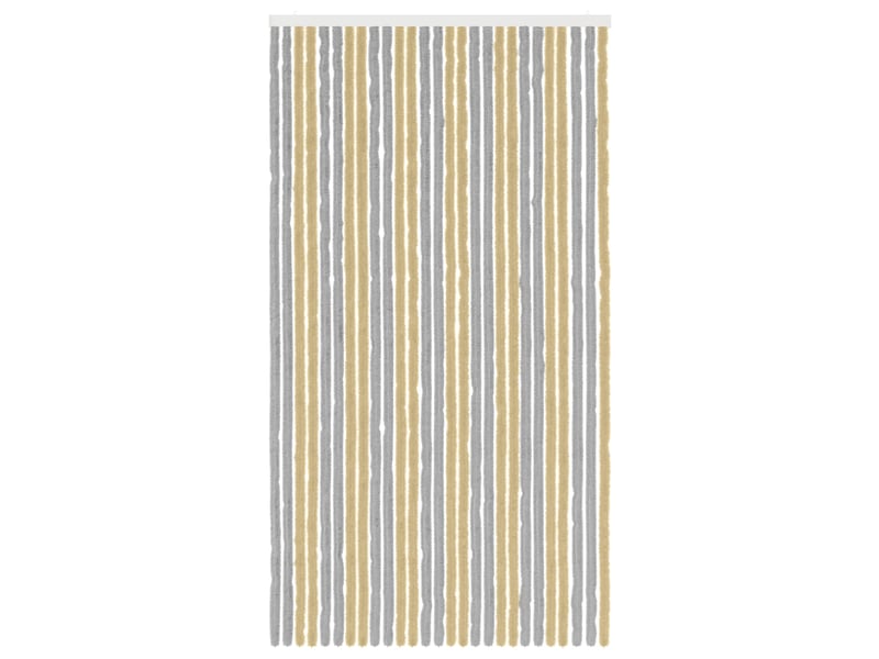  Rideau anti-insectes, moustiquaire en chenille gris et beige 118 x 220 cm cf43445  - Conforama C