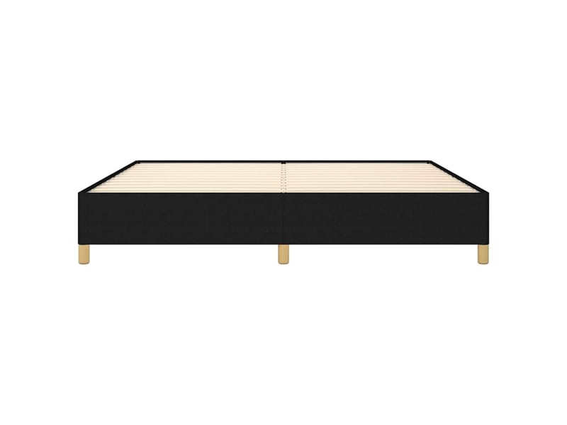  Lit double- lit adulte -  cadre de lit sans matelas noir 200x200 cm tissu  - Conforama D