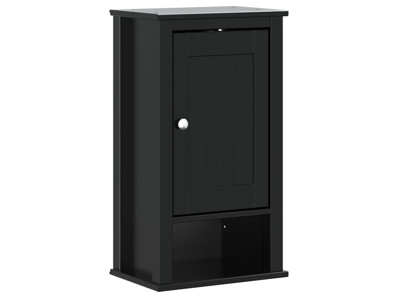 Ensembles de salle de bain, meubles de salle de bain 3 pcs berg noir bois de pin massif cf64779 - Conforama C