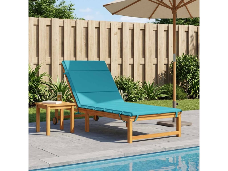  Coussin de transat, coussin pour bain de soleil gemert 100 % polyester turquoise cf56212  - Conforama B