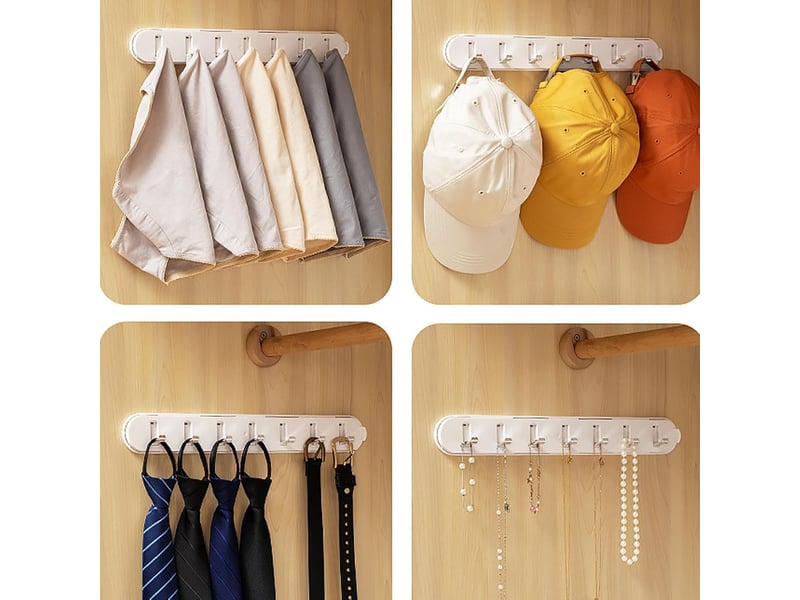  Crochet d'armoire coulissante - d'extension pour armoire extensible, de cintre pour armoire extensible adhésif portan, blanc  - Conforama C