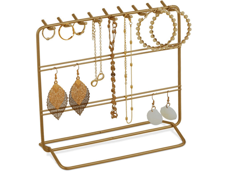  Porte-bijoux, support pour colliers et boucles d’oreilles, en métal  - Conforama A