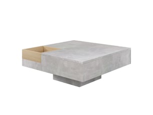 Table basse carré(e) coloris bicolore <strong>FLORAGRACE</strong> <strong></strong> - 72 cmx72 cm