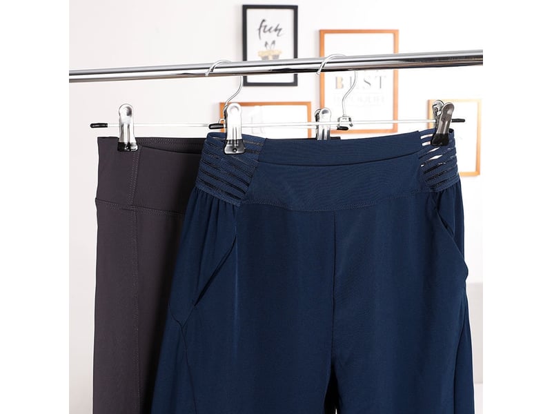  Cintres à pinces en métal pour pantalons et jupes lot de 10  - Conforama C
