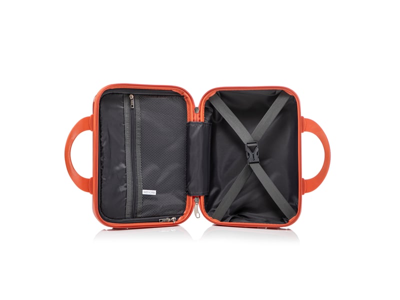  Set de valises rigides,20 pouces avec vanity 14 pouces,avec serrure,polycarbonate,rouge  - Conforama D