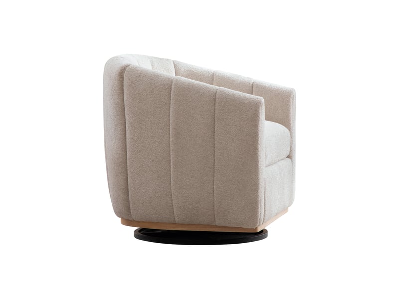  Fauteuil pivotant 360°, en forme de citrouille  - Conforama C