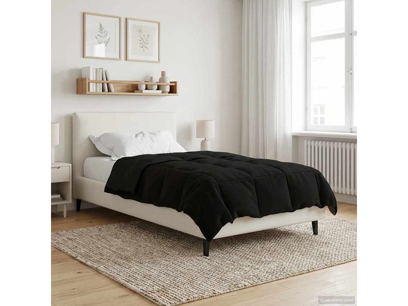  Duvet - couette complet toute l'année 140 x 220 cm 4 saisons noir  - Conforama B