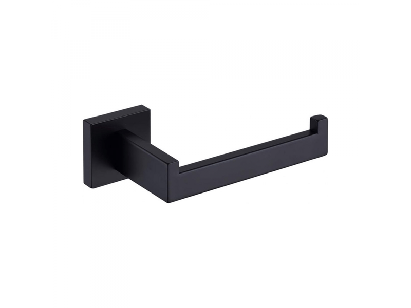  Porte-papier toilette mat, porte-papier toilette en acier inoxydable, porte-papier toilette mural pour salle de bain et cuisine, carré moderne, noir  - Conforama A