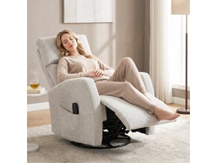 Fauteuil relax manuel  <strong>PANGIVO</strong> Tissu beige