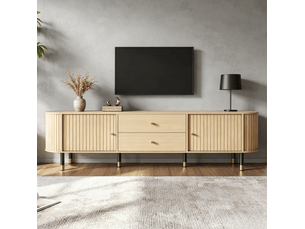 Meuble tv coloris naturel 180 cm MODENVIE  
