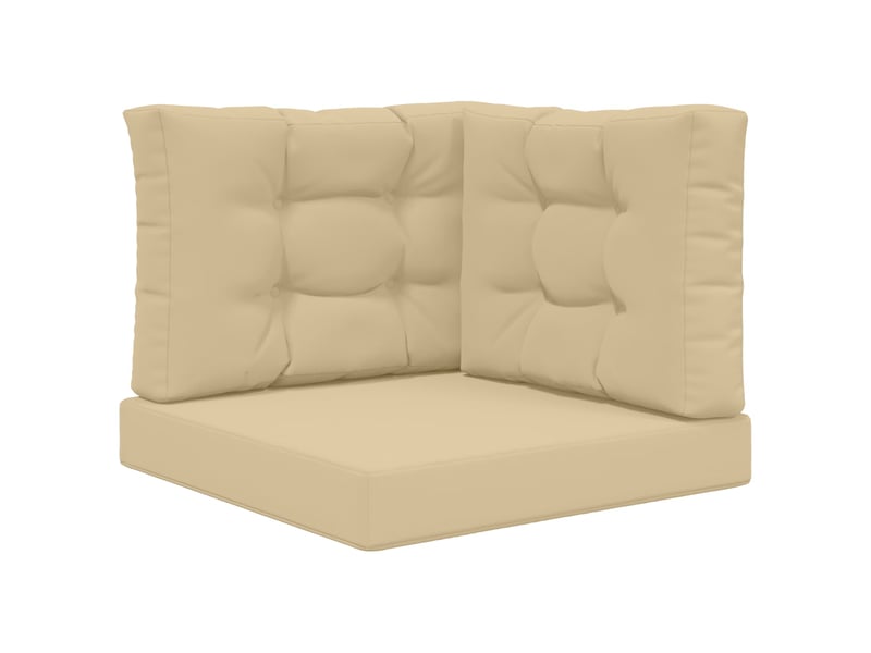 Coussin de canapé d'extérieur, coussin de chaise polyester beige 60 x 60 cm cf54022 - Conforama A