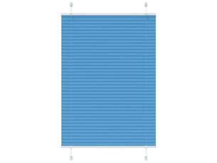 Store plissé, store de fenêtre bleu 90x150 cm largeur du tissu 89,4 cm polyester cf46812
