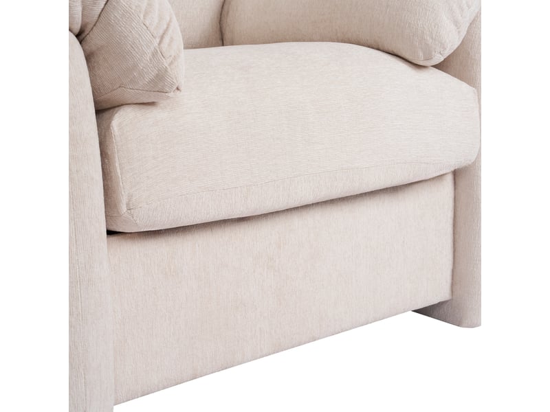  Fauteuil chenille moderne design canapé une place surdimensionné pour salon et chambre  - Conforama R