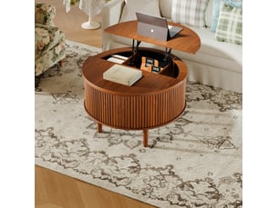 Table basse  coloris marron <strong>COVREO </strong> <strong></strong>