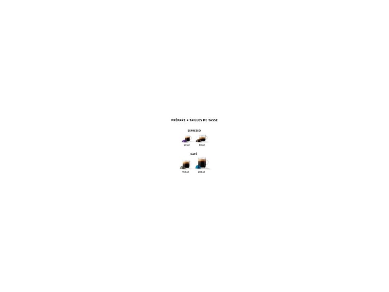  Machine a capsules nespresso vertuo lattissima env 300w blanche systeme lait integre 7602391 - Conforama E