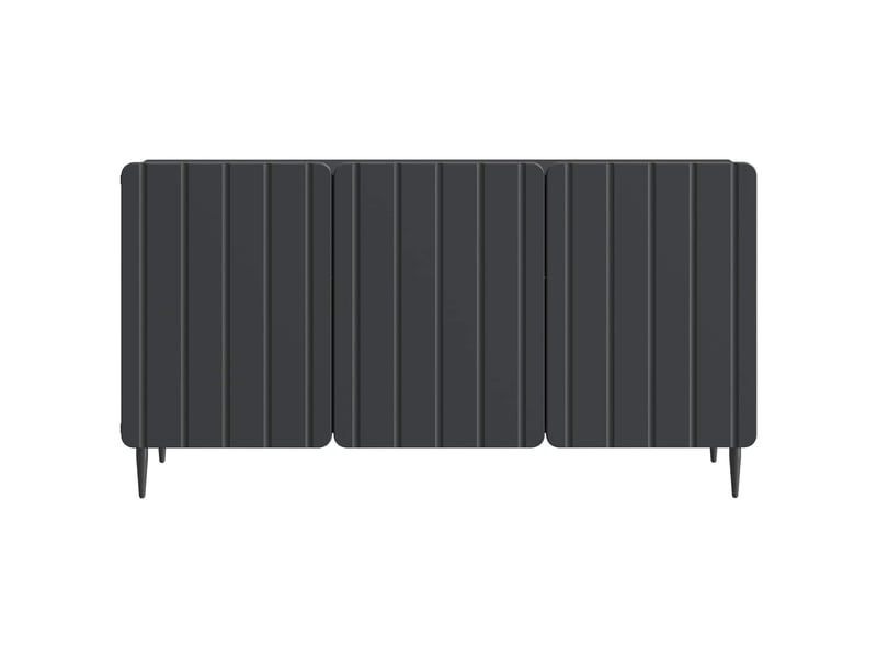  Meuble tv - banc tv - meuble de rangement 99 x 34,5 x 52 cm noir bois d'ingénierie  - Conforama E