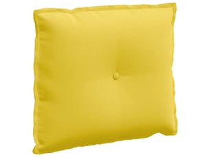 Coussin de dos, coussin de dossier jaune clair 60 x 19 x 50 cm tissu cf54787
