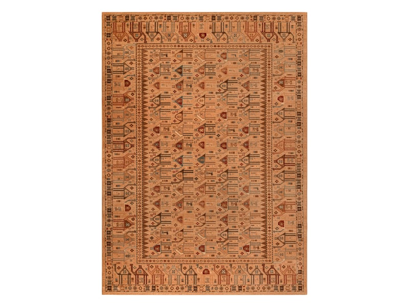  Tapis en laine kashqai 4304 100 oriental, ethnique, couleur saumon   bordeaux 200x300 cm  - Conforama B