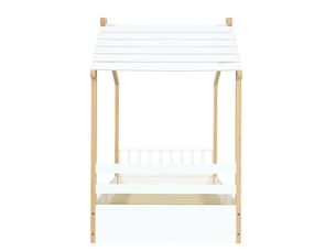 Lit cabane 90x190 cm RAUMIO coloris naturel