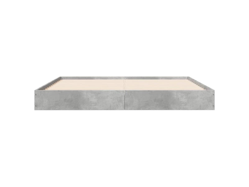  Lit double- lit adulte -  cadre de lit sans matelas gris béton 160x200 cm  - Conforama C