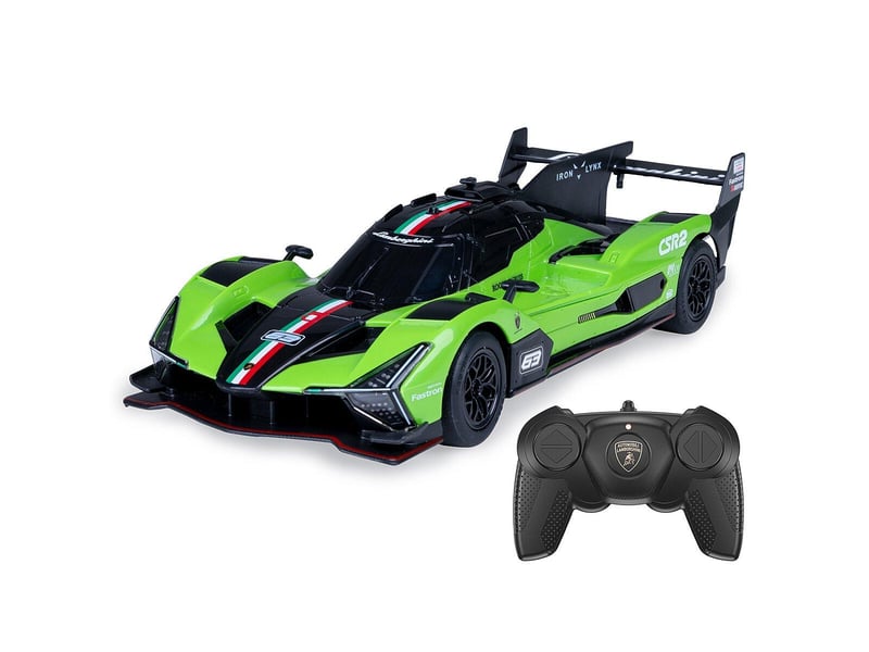  Voiture télécommandée lamborghini sc63 lmdh 1:24 vert 2,4ghz 402206 - Conforama D