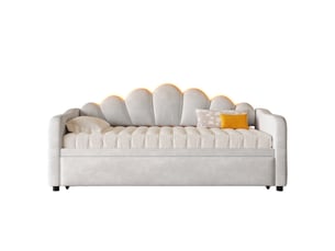 Lit gigogne 90x200 cm REDOM coloris gris