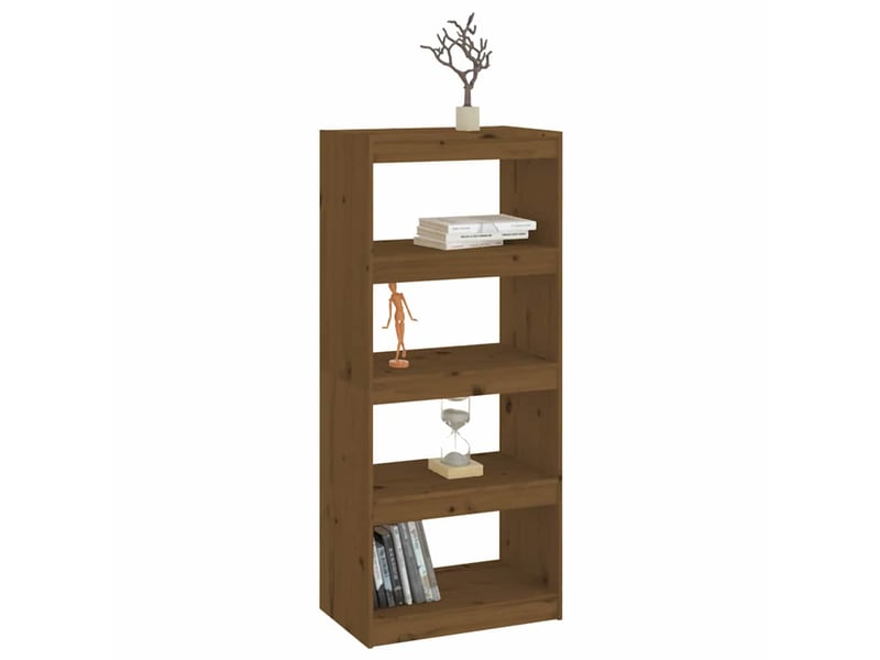  Bibliothèque, séparateur de pièce marron miel 60x30x135,5 cm pin  - Conforama D