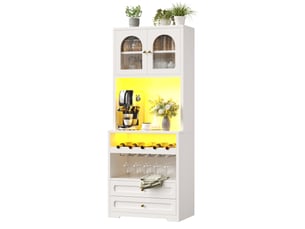 Buffet 2 porte(s)  2 tiroir(s) MODENVIE  - 70 cm coloris blanc 
