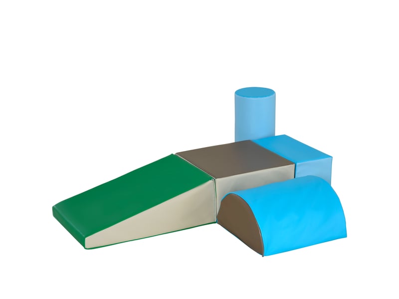 5pcs module motricité bébé parcours motricité bébé en mousse epe pour enfants d'âge préscolaire, multicolore - Conforama A