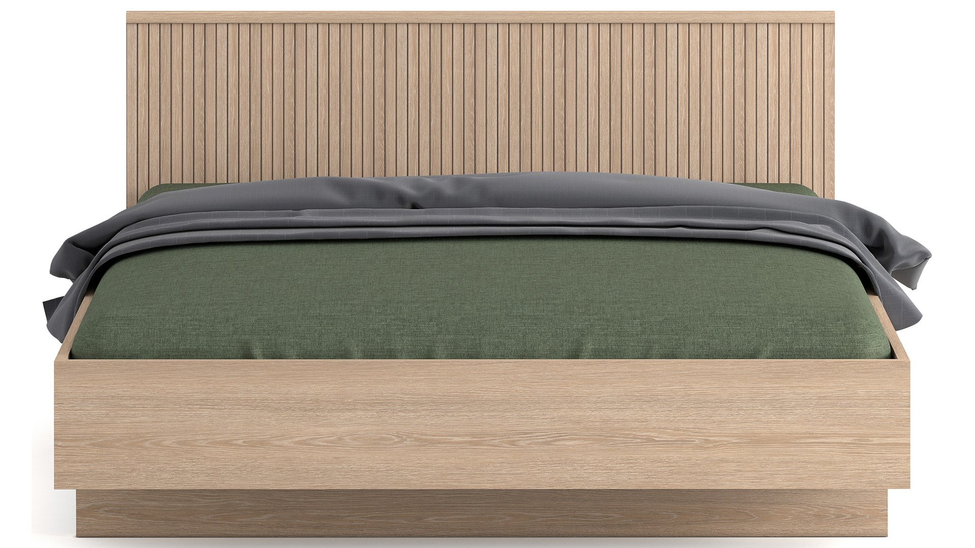 Lit adulte 160x200 cm SUNSET Imitation chêne 85 Conforama