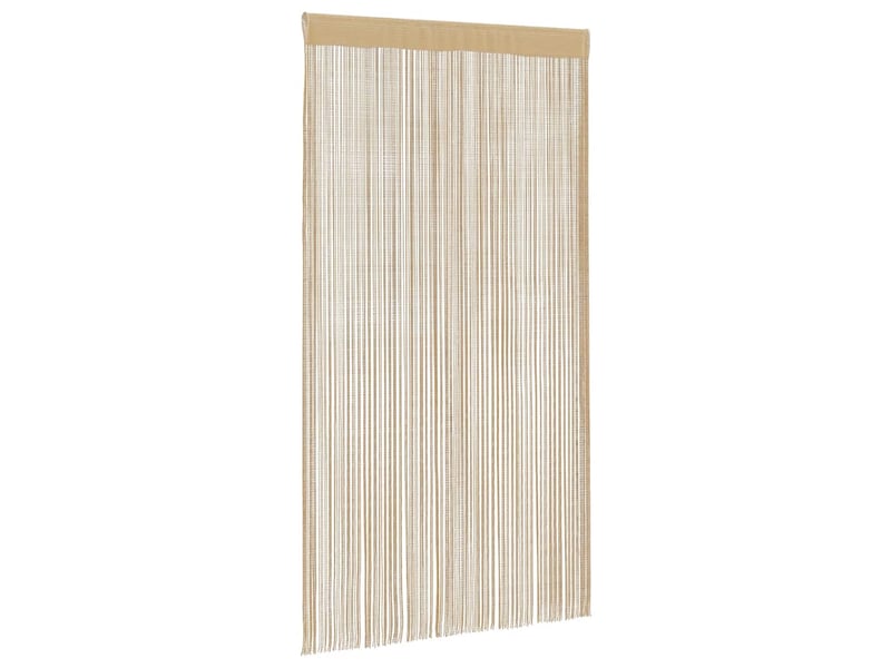  Lot de 2 rideaux en fils, rideau de porte 140 x 250 cm beige cf43841  - Conforama C