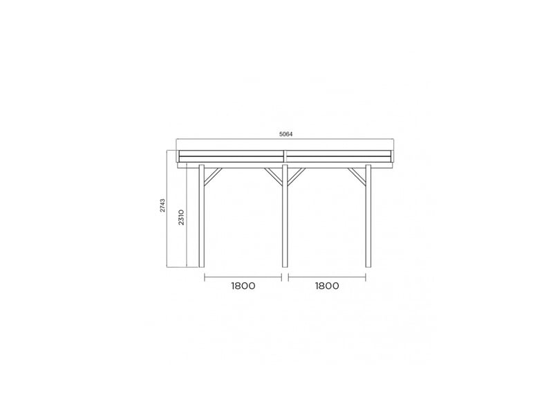  Carport base 6x5 hauteur 2,5m S7724 - Conforama B