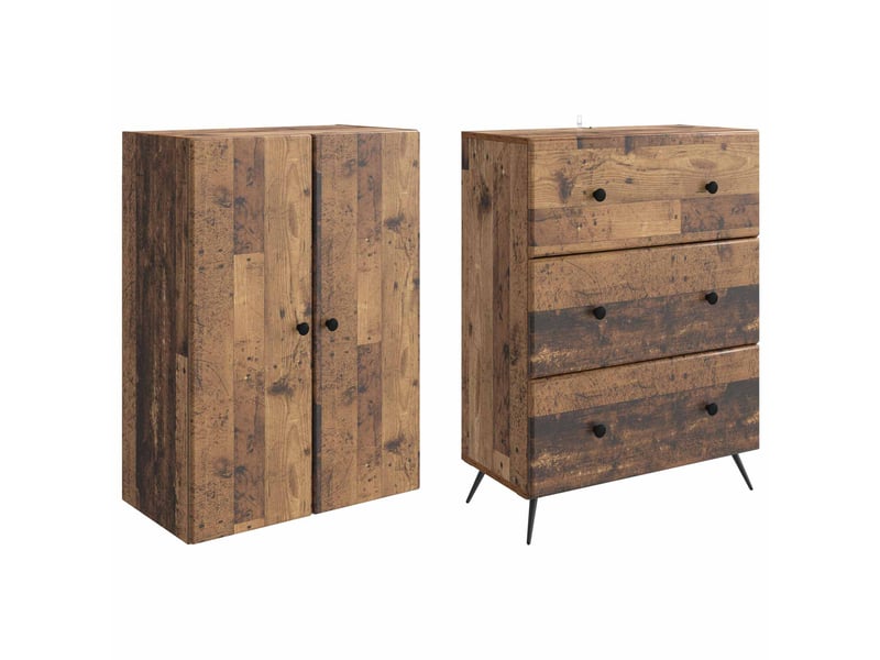  Ensemble de meubles 2 pcs, rangement de salon 66 x 34,5 x 90 cm bois d'ingénierie shl764  - Conforama D