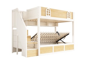 Lit superposé 90x200 cm <strong>PHOEBE CAT</strong> <strong></strong> coloris naturel