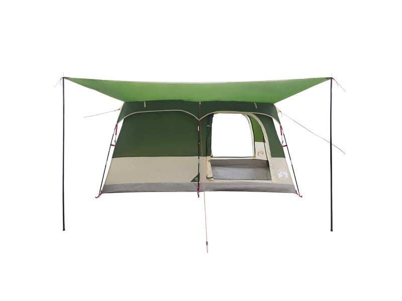 Tente de camping, tente familiale 6 personne vert polyester - Conforama D